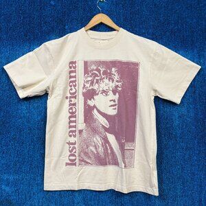 Machine Gun Kelly Lost Americans Rock Beige T-Shirt Size Medium